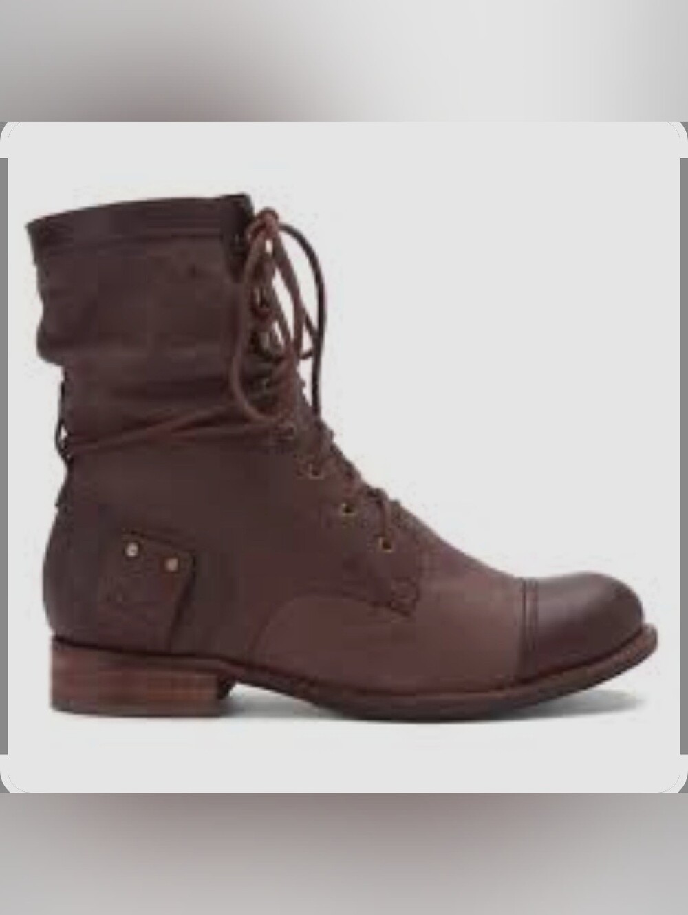 New Caterpillar Dark Brown Marin Leather Boots